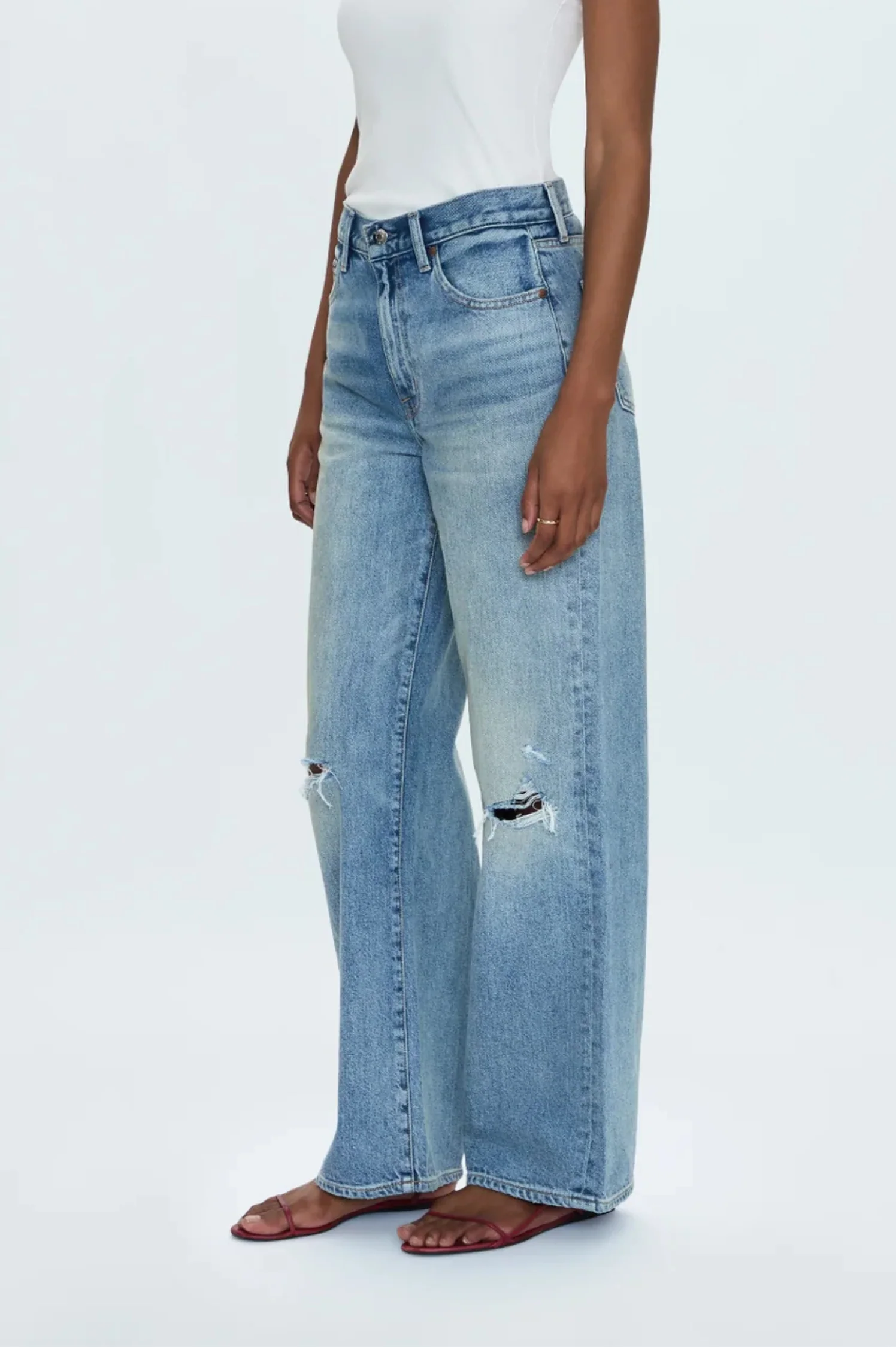 Hendrix High Rise Relaxed Jean - Apprentice Distressed - Intensery