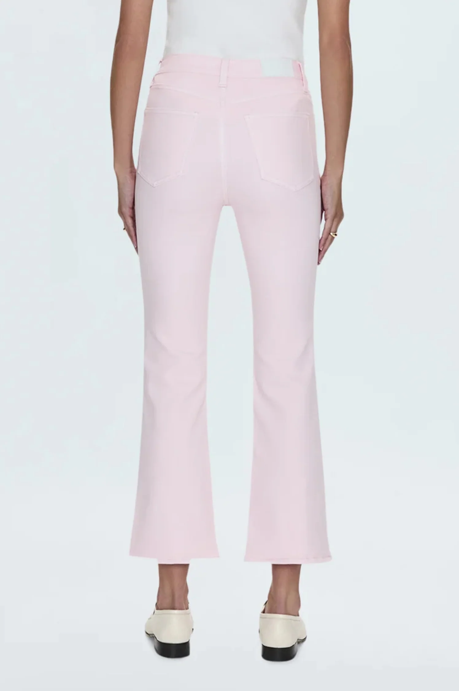 Lennon High Rise Cropped Boot - Blush - Intensery