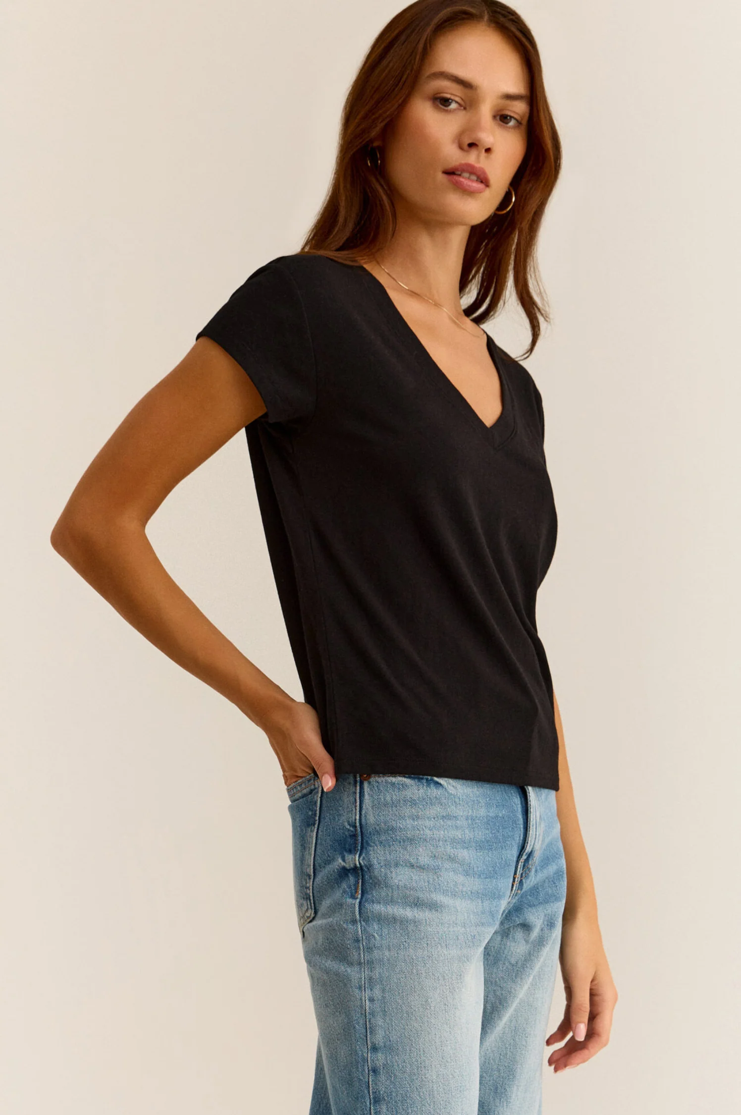 Modern Tri Blend V-Neck Tee - Intensery