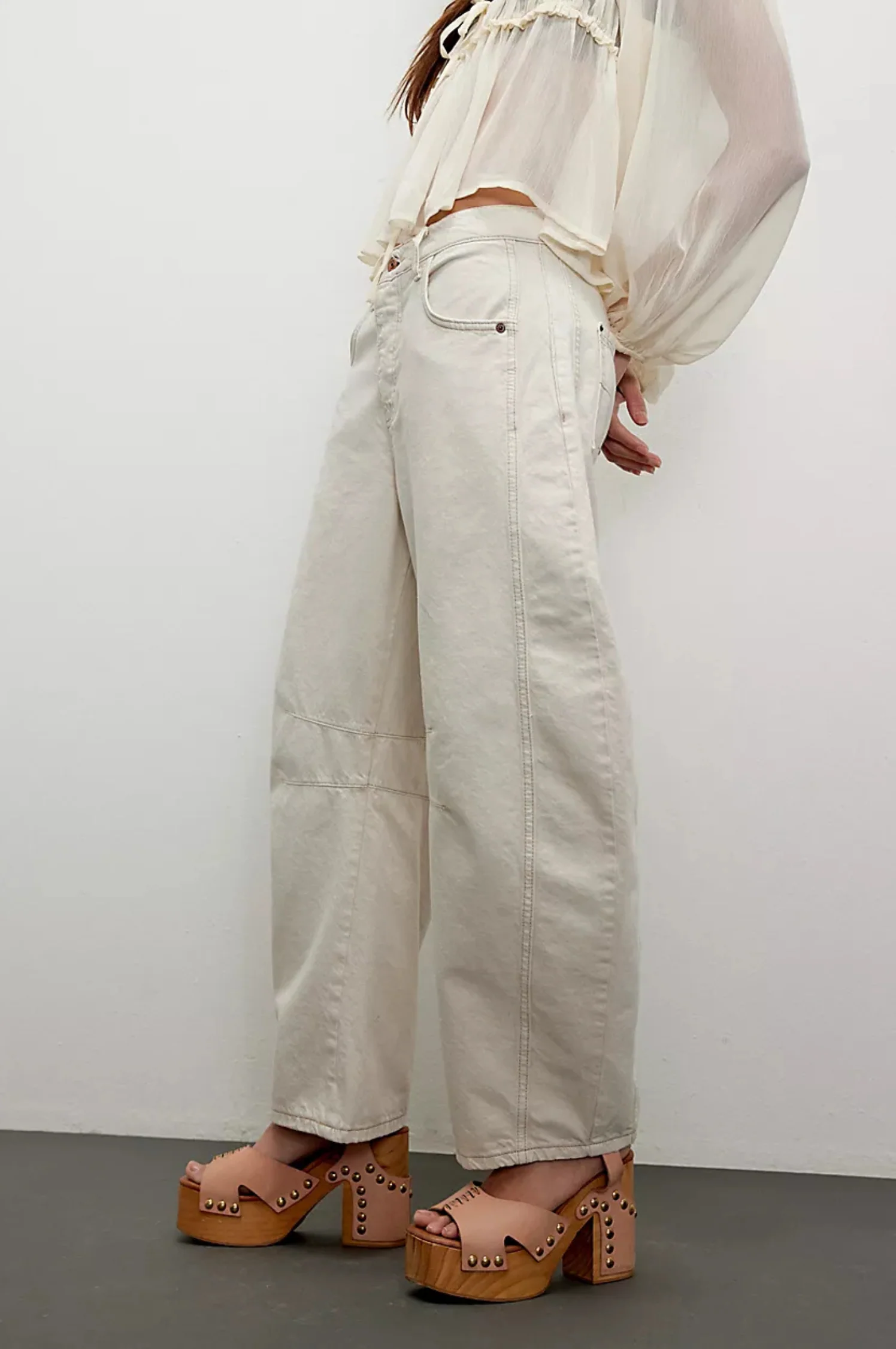 Good Luck Mid-Rise Barrel Jeans - Intensery