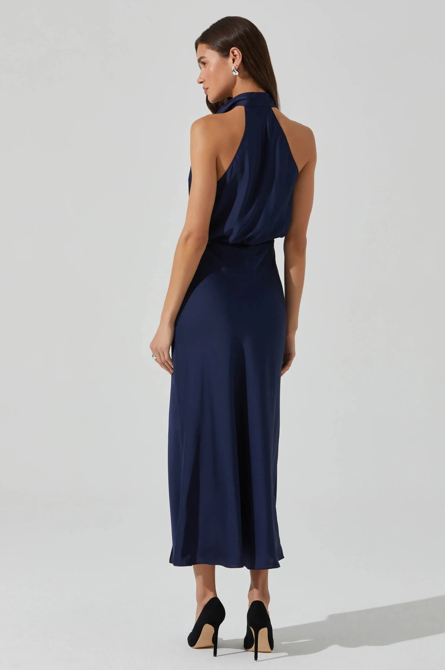 Jelyn Satin Midi Dress - Intensery